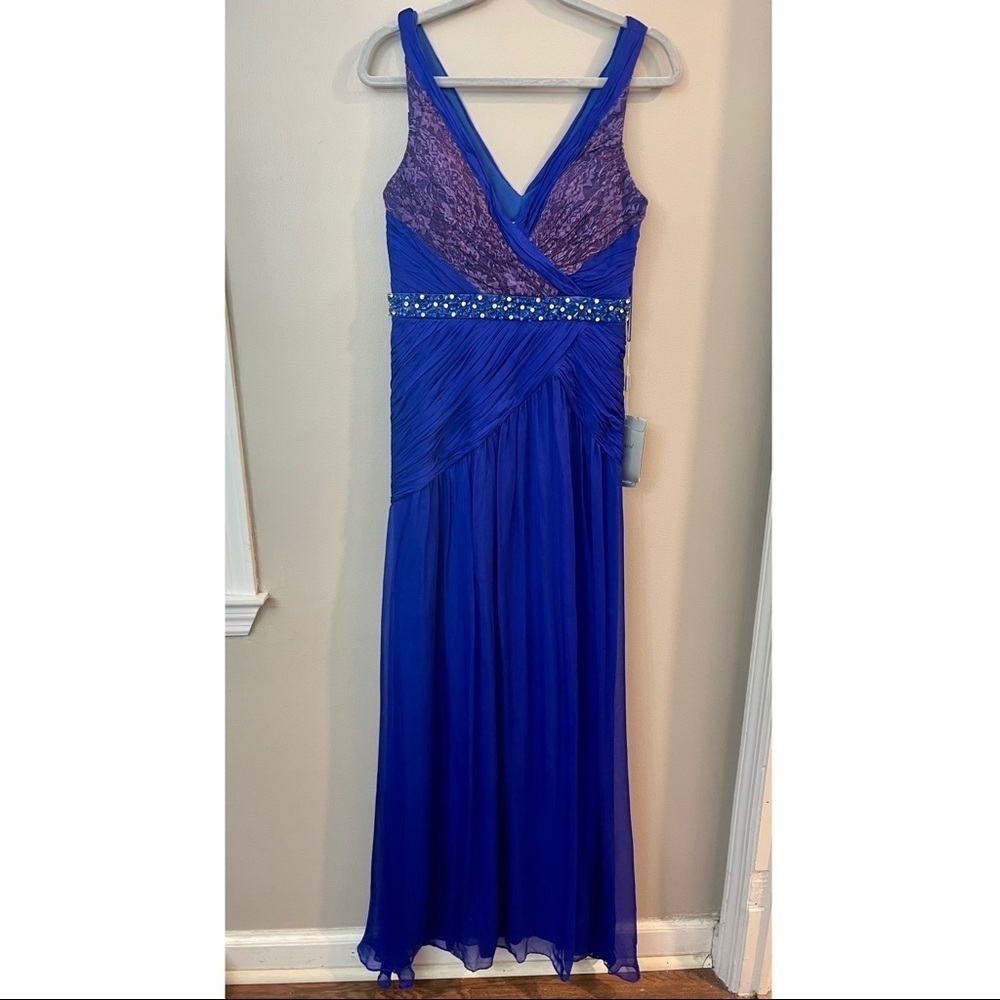 NWT Nina Austin Royal Blue Gown